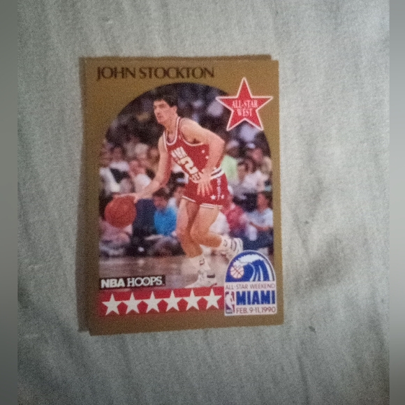 John Stockton and Reggie Miller card 2pack Miami all-star-weekend 1990 NBA HOOPS - Picture 2 of 3